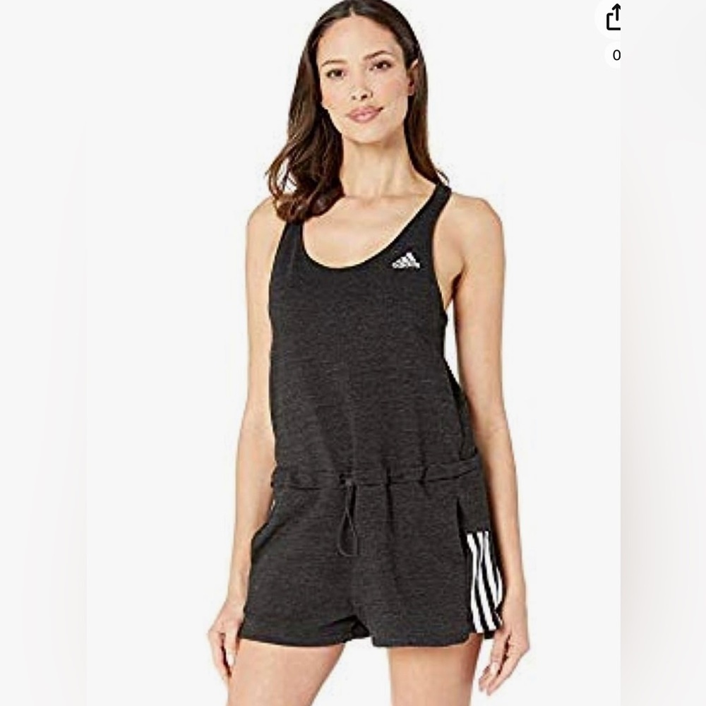 Adidas Women's Sport 2 Street Romper black white Sz S